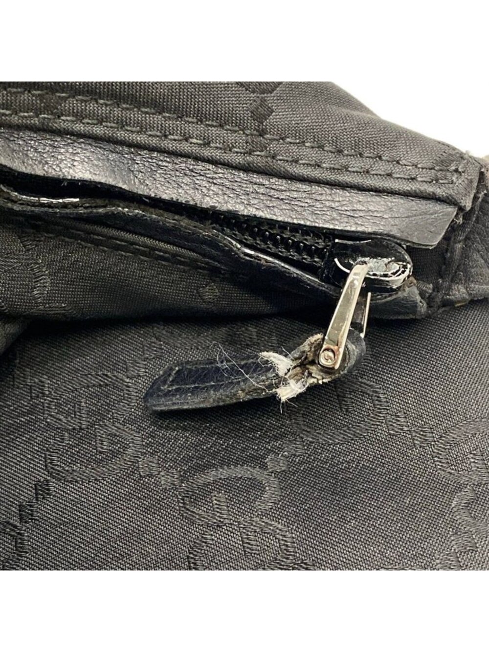 Gucci Shoulder Bag GG Pattern Black Leather - Picture 12 of 12